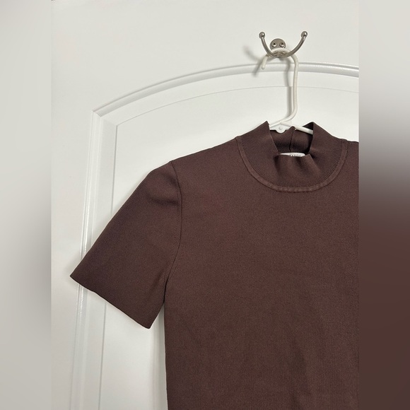 Artizia Babaton Chocolate Brown Bodycon Mini Dress size large - Picture 4 of 12